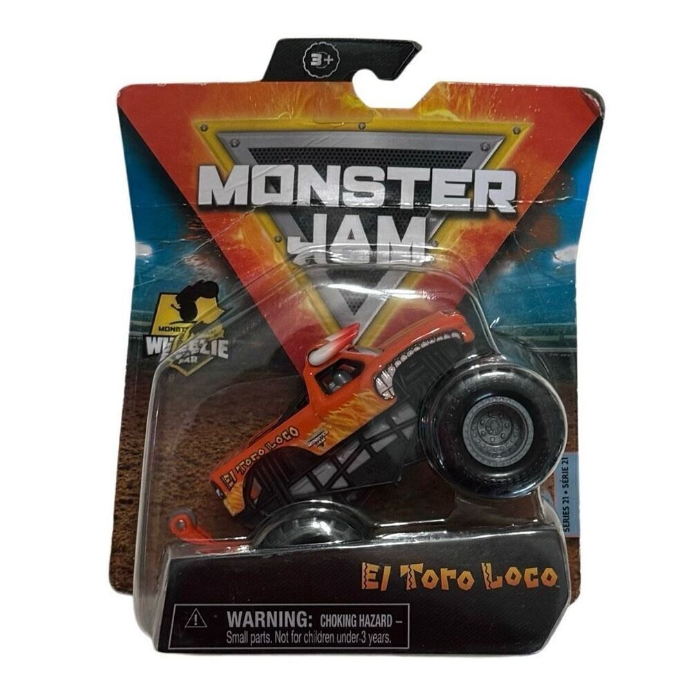 2021 Spin Master Monster Jam EL TORO LOCO with Wheelie Bar Series 21 1:64 Scale